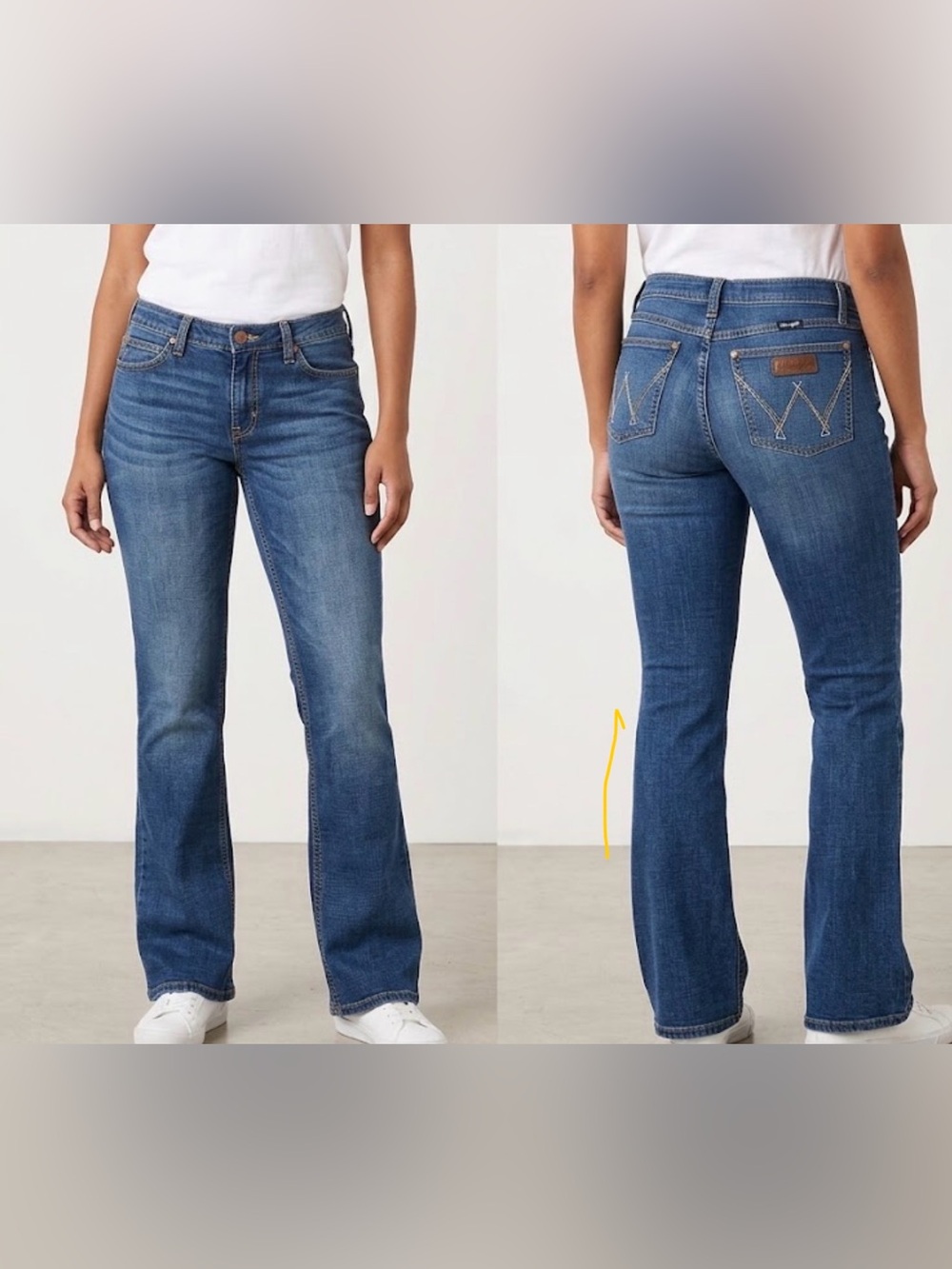 Wrangler Women's Dark Blue Bootcut Jeans